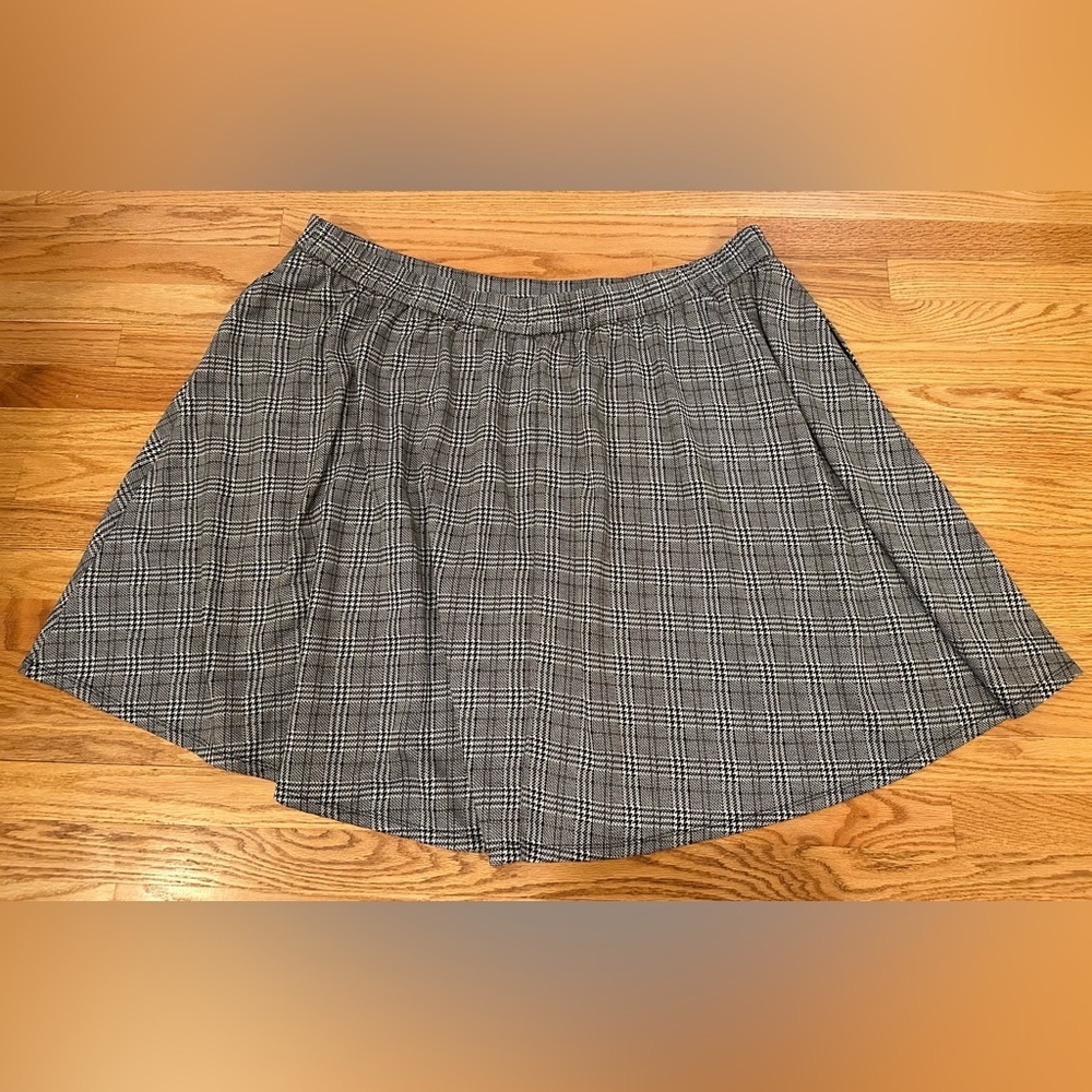 Mod Cloth Women’s Size 4X Plaid Midi Skirt A-Line Pull On Stretch Waist Office - Picture 2 of 9